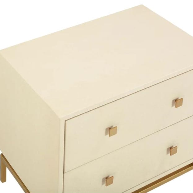 Echo Shagreen Nightstand  Meadow Blu