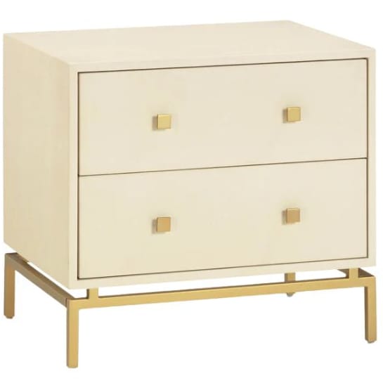 Echo Shagreen Nightstand Nightstands + Bedside Tables