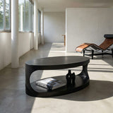 Eclipse Oval Coffee Table Coffee Tables GTAB132MTB 00842449106789