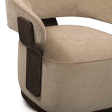 Ellery Linen Chenille Swivel Accent Chair Occasional + Accent Chairs