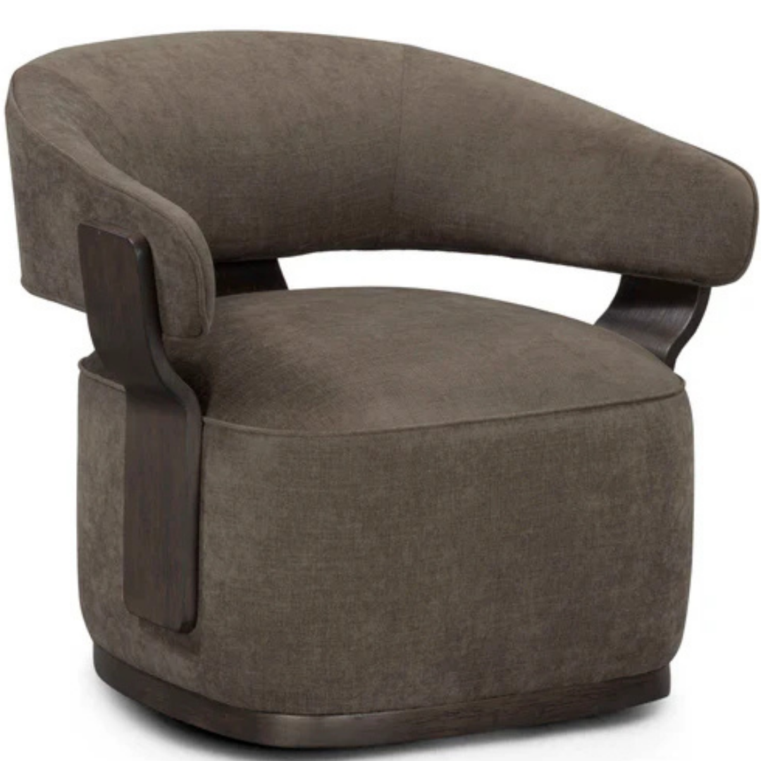 Ellery Linen Chenille Swivel Accent Chair Occasional + Accent Chairs TOV-S54670 793580647450