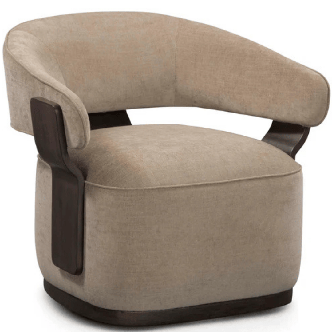 Ellery Linen Chenille Swivel Accent Chair Occasional + Accent Chairs TOV-S54671 793580647467