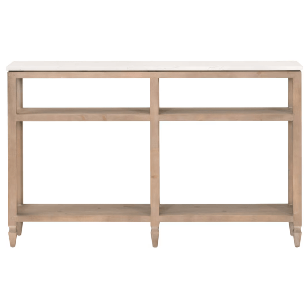 Emerie Narrow Console Table Console & Entry Table 8016-N.SGRY-PNE/WHTQ