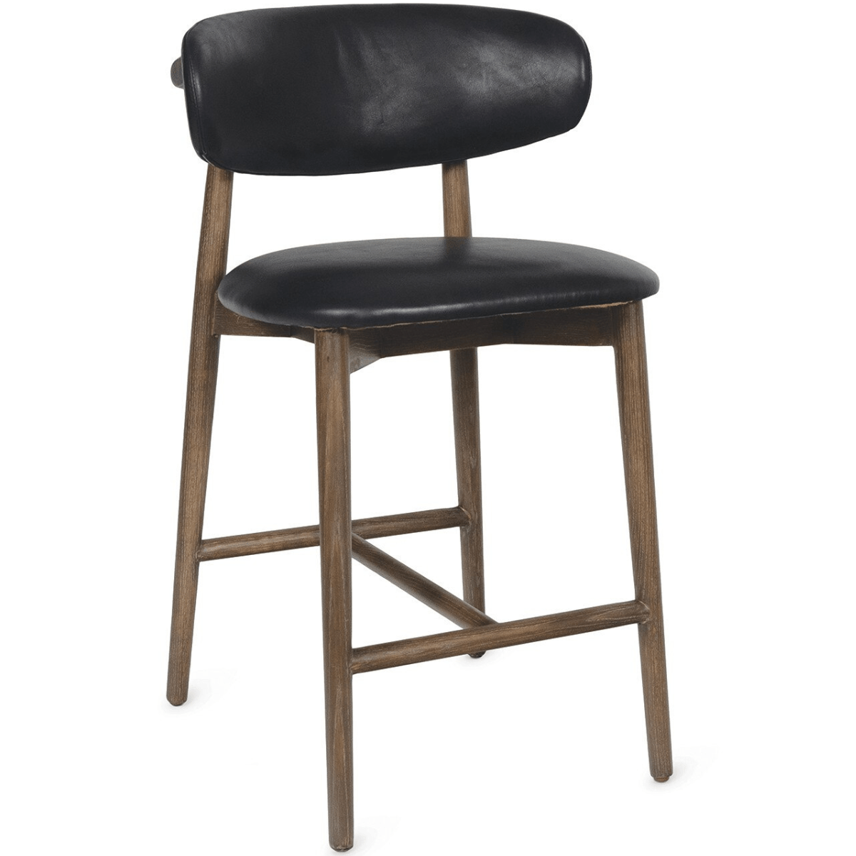 Ethan Leather Bar & Counter Stool Bar & Counter Stools 32-1226BLK