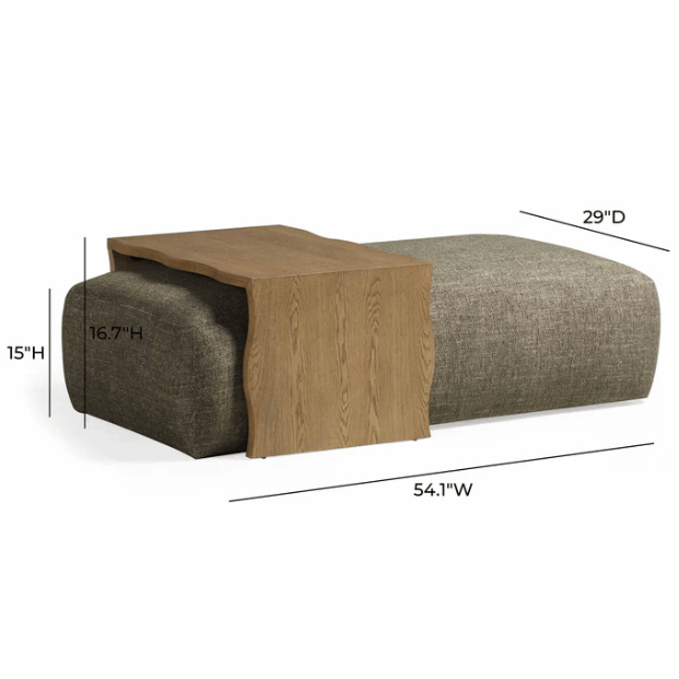 Eugene Ottoman with Bridge Table Ottomans & Stools