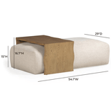 Eugene Ottoman with Bridge Table Ottomans & Stools