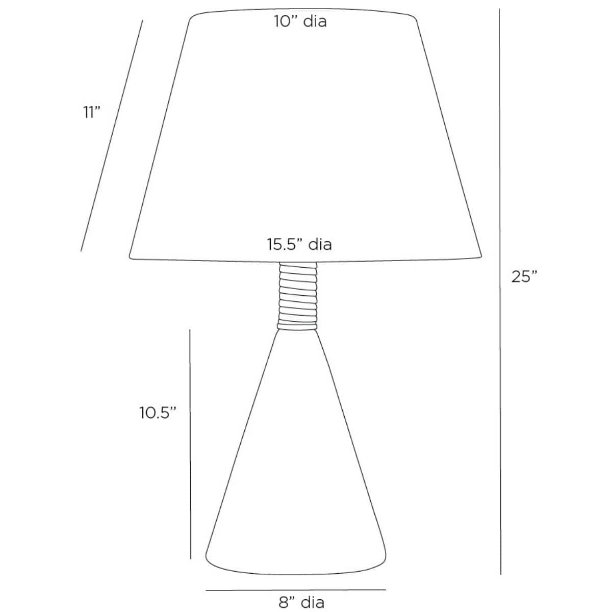 Everly Lamp Table + Desk Lamps PTC38-SH039