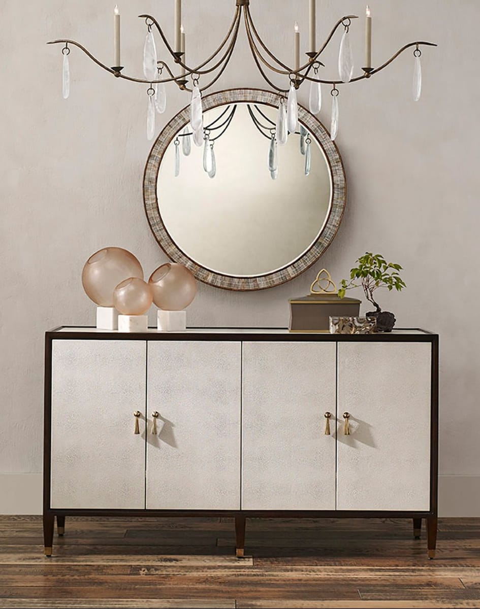 Evie Shagreen Credenza Sideboards + Cabinets