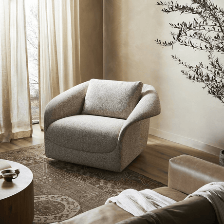 Ezra Swivel Chair Accent Chair 241280-001 801542964771