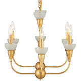 Aurelia Frost Rectangular Chandelier