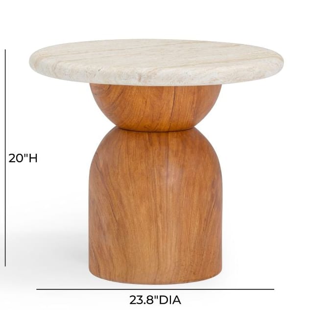 Faith Indoor/Outdoor Side Table Outdoor Furniture TOV-OC54483 793580641823