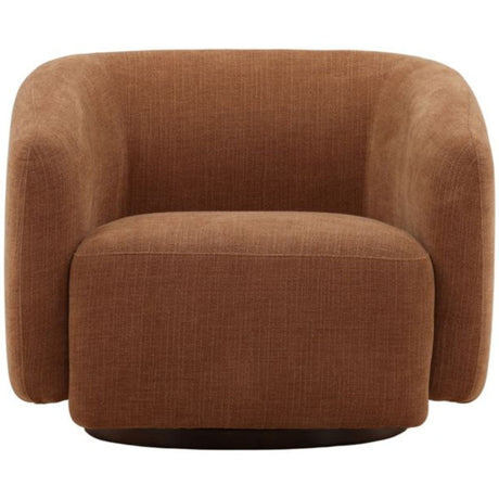 Fawn Swivel Chair Occasional + Accent Chairs DOV86019-RUST