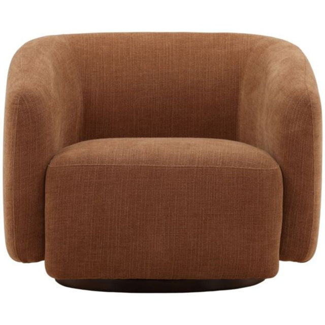 Fawn Swivel Chair Occasional + Accent Chairs DOV86019-RUST