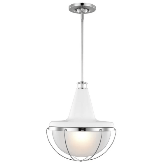 Feiss Livingston White Pendant