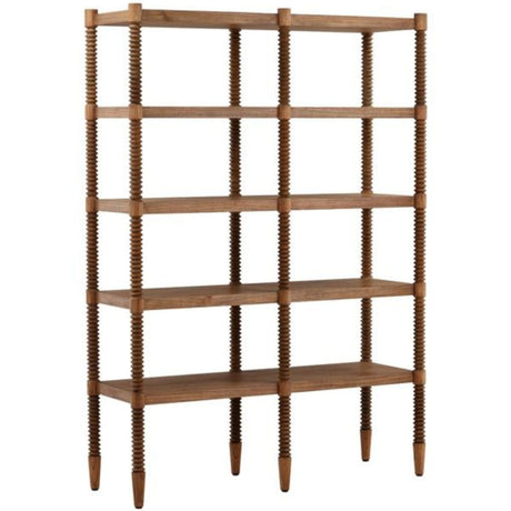 Fernandez Bookcase Bookcases, Tall Cabinets + Shelving DOV11732-BRWN
