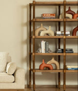 Fernandez Bookcase Bookcases, Tall Cabinets + Shelving DOV11732-BRWN