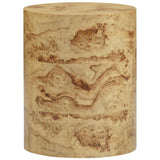 Figaro Natural Burl Drum Side Table Side Table TOV-OC54473