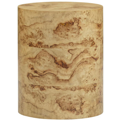 Figaro Natural Burl Drum Side Table Side Table TOV-OC54473