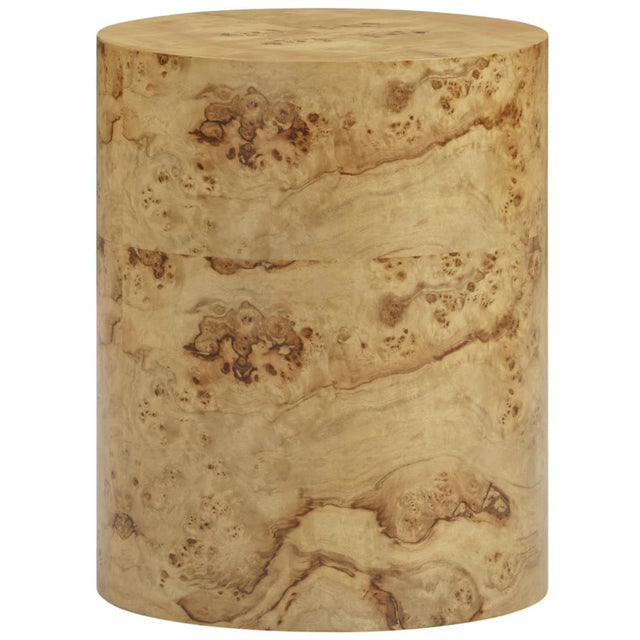 Figaro Natural Burl Drum Side Table Side Table TOV-OC54473