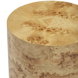 Figaro Natural Burl Drum Side Table Side Table TOV-OC54473