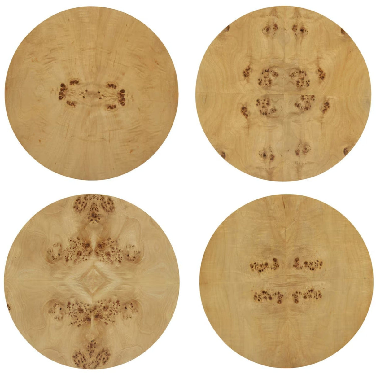 Figaro Natural Burl Drum Side Table Side Table TOV-OC54473