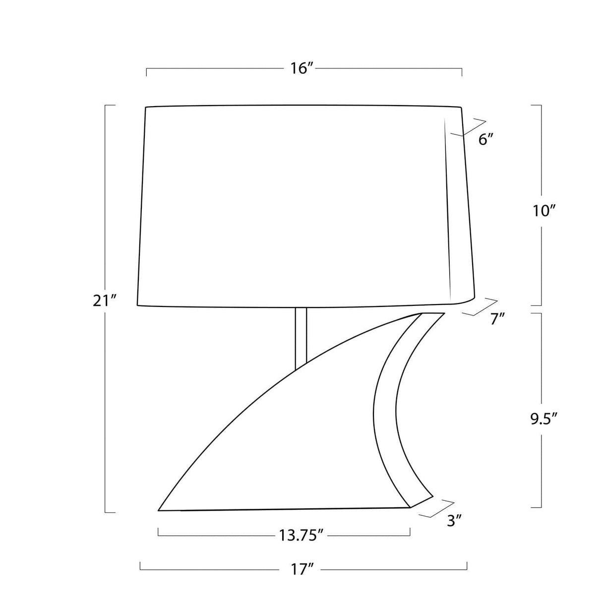 Fin Crystal Table Lamp Table Lamps 13-1703