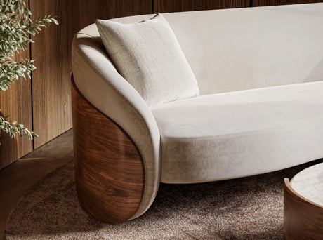 Fleur Wood Back Sofa Sofas + Sectionals UPH-425V-115-A 662896061994