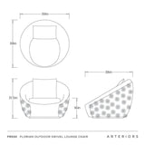 Florian Outdoor Swivel Lounge Chair FRS30