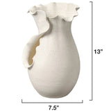 Flutter Vessel Vases + Urns 7FLUTT-VEWH