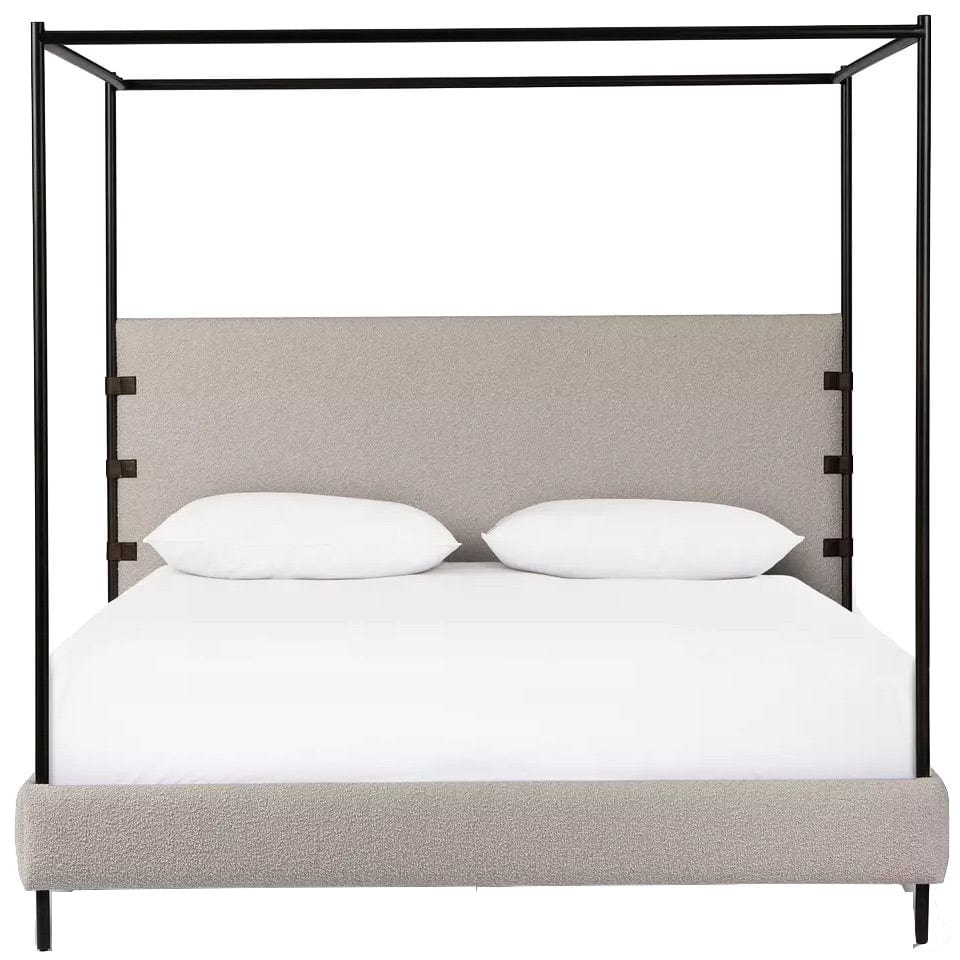 Canopy iron bed frame online