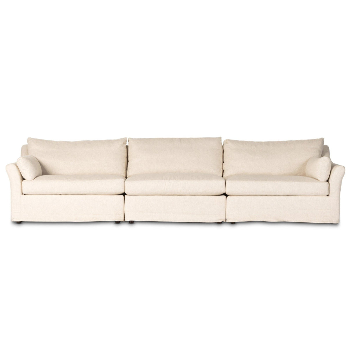Four Hands Delray 3-Piece Slipcover Sectional Slipcover Chair with Ottoman four-hands-238950-001 801542171551