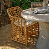 Francine Outdoor Dining Chair Outdoor Furniture FURFRANDNCHNT-2ALWH