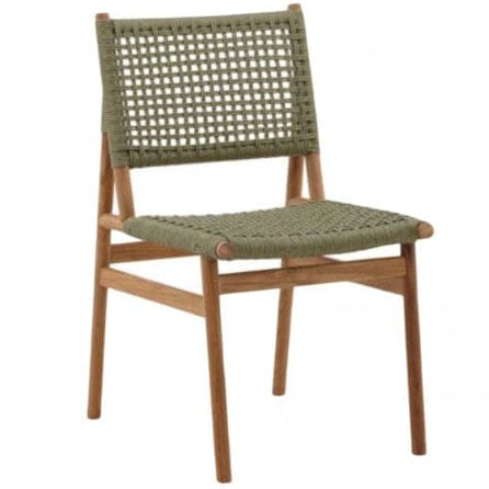 Francisca Outdoor Dining Chair (Set of 2) Outdoor Dining Chairs + Benches DOV18809-GREN