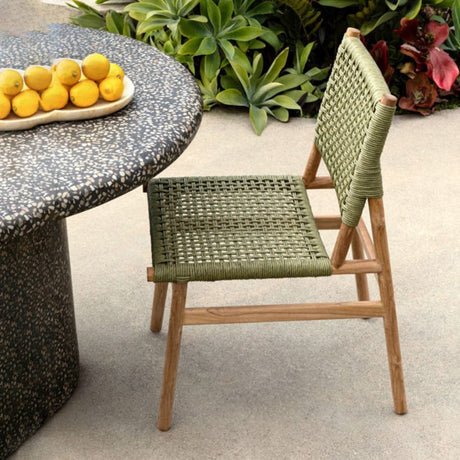 Francisca Outdoor Dining Chair (Set of 2) Outdoor Dining Chairs + Benches DOV18809-GREN