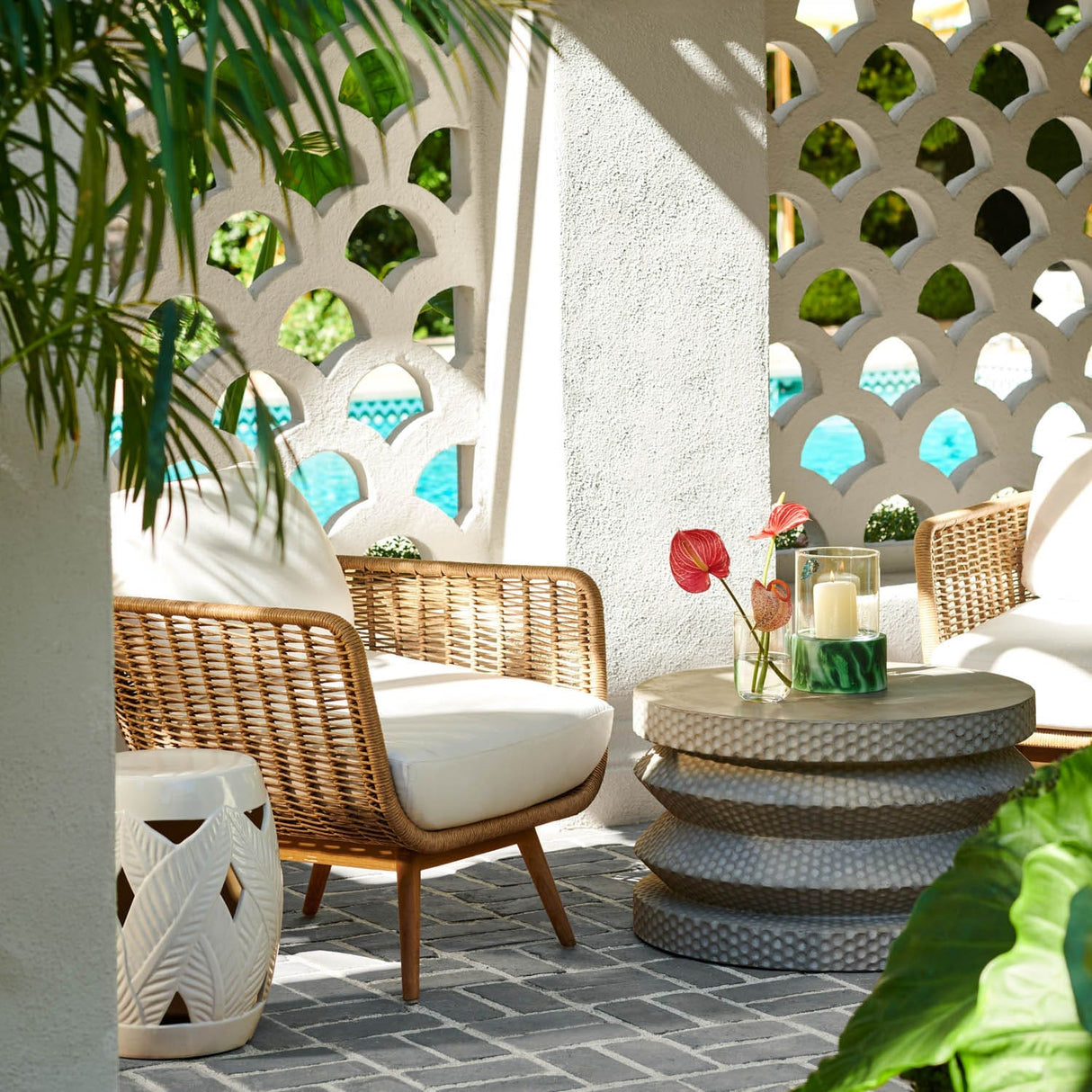 Frasen Indoor/Outdoor Side Table Outdoor Side Tables