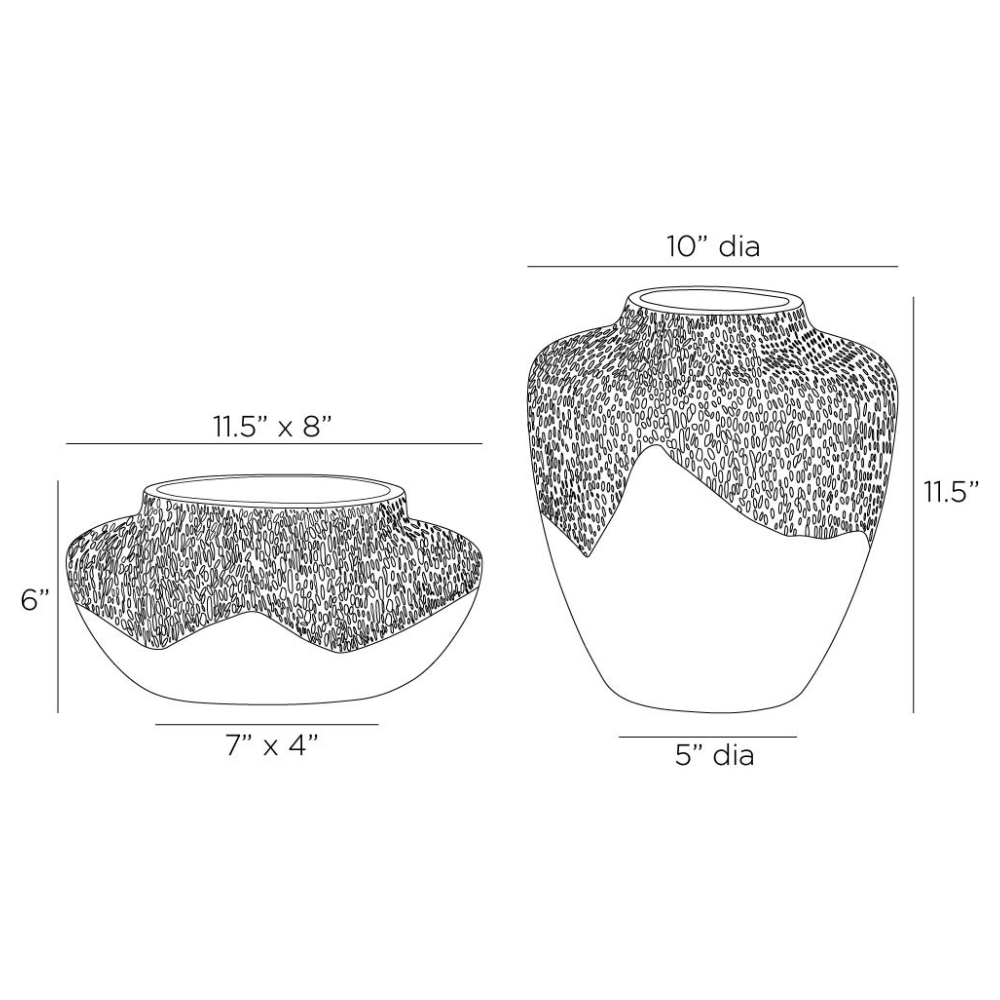 Freeman Vases (Set of 2) Vases AVS08
