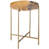 Freya Purple Breccia Accent Table Accent & Side Tables 4000-0211