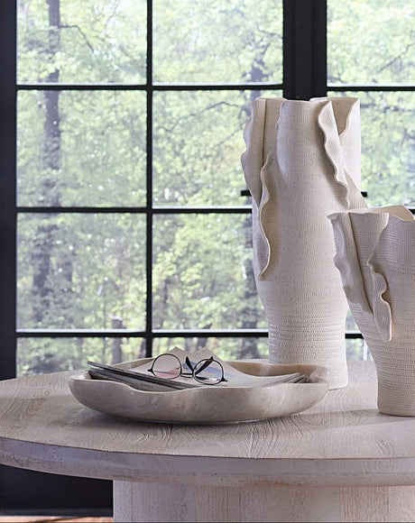 Frill Marble Bowl Centerpiece + Accent Bowls 7FRIL-BOWH 688933041682