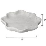 Frill Marble Bowl Centerpiece + Accent Bowls 7FRIL-BOWH 688933041682