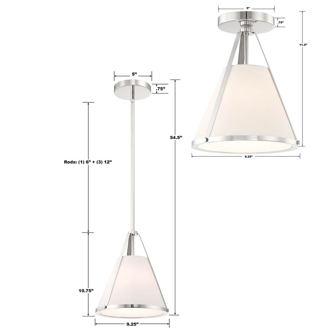 Fulton 1 Light Semi Flush Mount Flush Mount