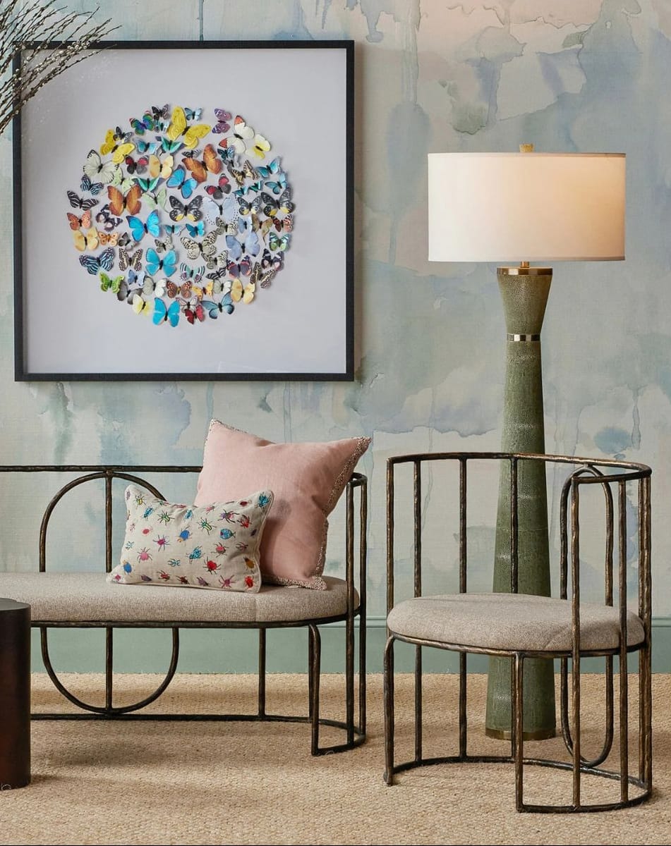 Galuchat Hourglass Floor Lamp Floor Lamps