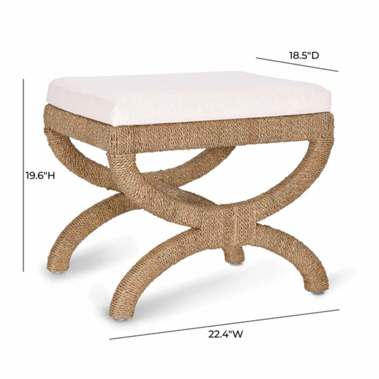 Gamma Natural Rattan Stool Stool TOV-OC21047 793580645685
