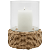 Gela Hurricane (Set of 2) Candle Holders 06GELA-NAT-LGHC