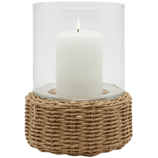 Gela Hurricane (Set of 2) Candle Holders 06GELA-NAT-LGHC