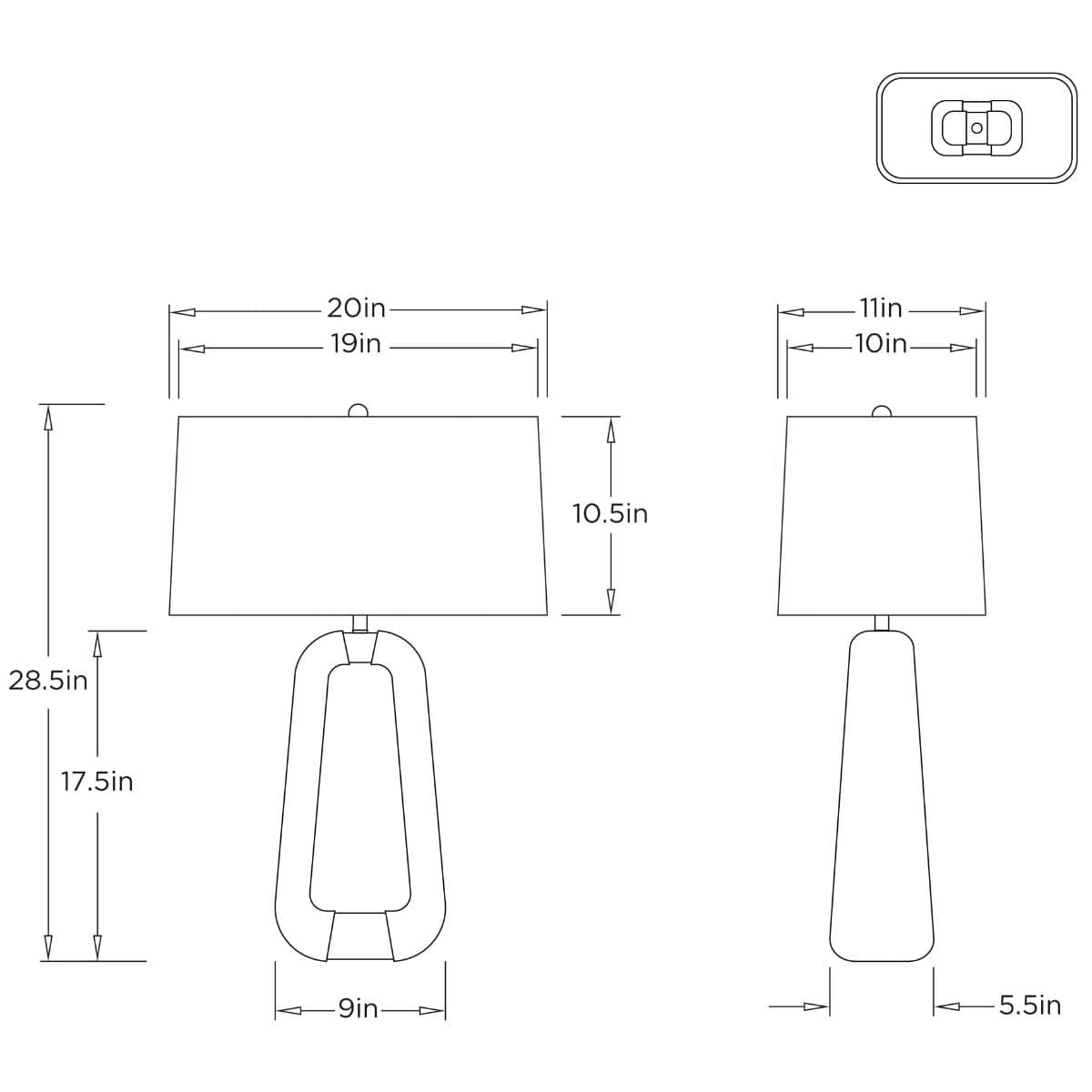 Gianni Lamp Table + Desk Lamps 49739-150