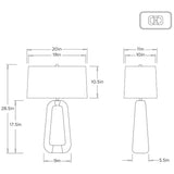 Gianni Lamp Table + Desk Lamps 49739-150