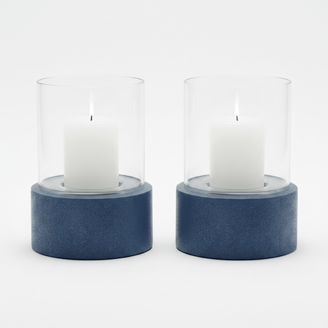 Girona Hurricane Set Candleholders 06GIRO-NVY-SMHC