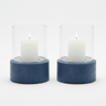 Girona Hurricane Set Candleholders 06GIRO-NVY-SMHC