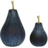 Glass Pear Set of 2 Decorative Object