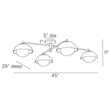 Glaze Multipoint Flush Mount Flush Mount GADFC03